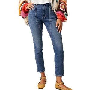 We the Free Beacon Mid Rise Slim Crop Jeans